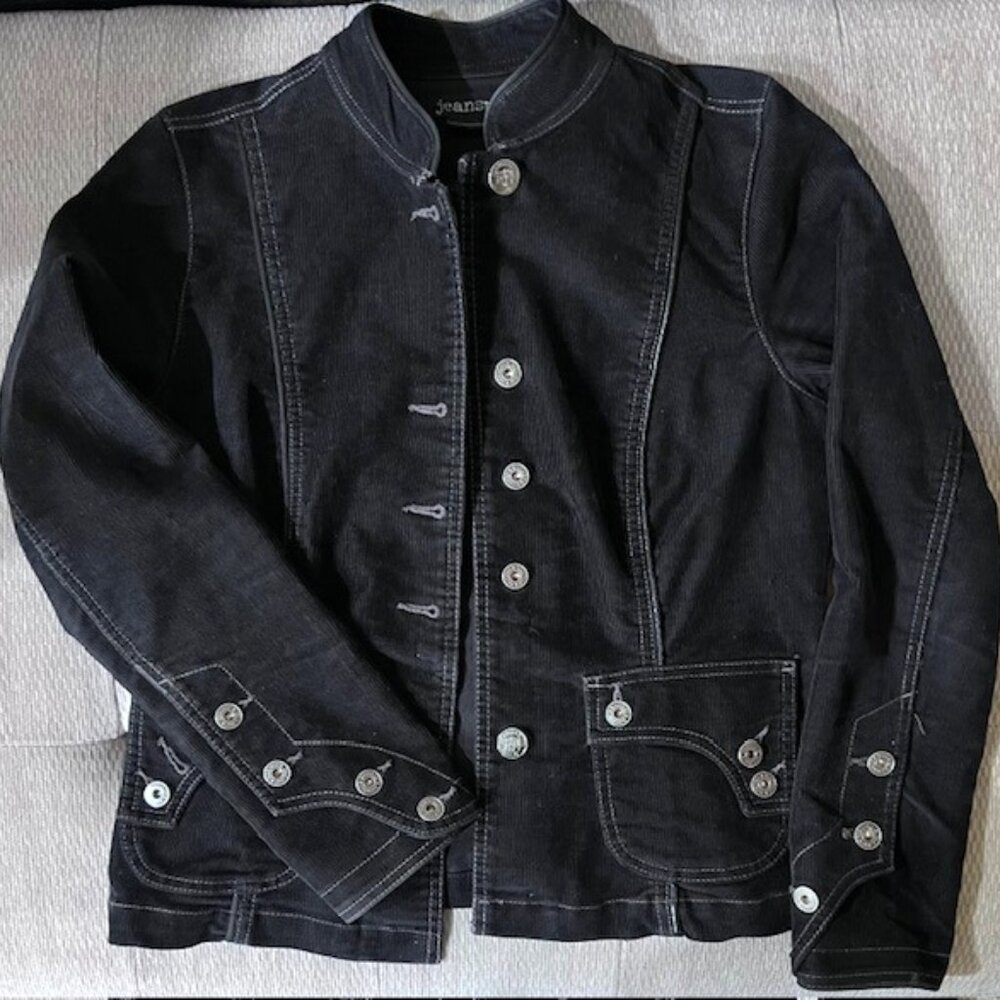 Soft Corduroy Military Jacket